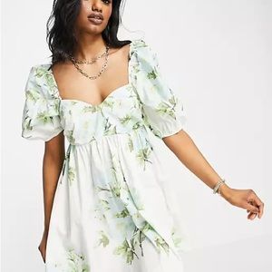 Free People Peony smocked mini dress
